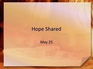 Hope Shared