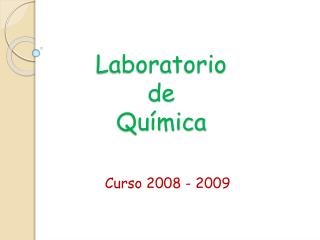 Laboratorio de Química