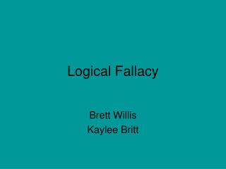 Logical Fallacy