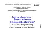 Laboranalysen von Brennstoffen zur Emissionsbestimmung