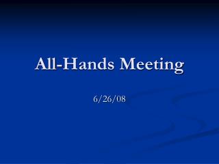 All-Hands Meeting