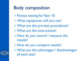 Body composition