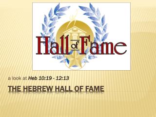 The Hebrew Hall of Fame