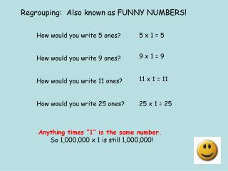 Regrouping: Also known as FUNNY NUMBERS!