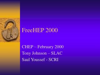 FreeHEP 2000