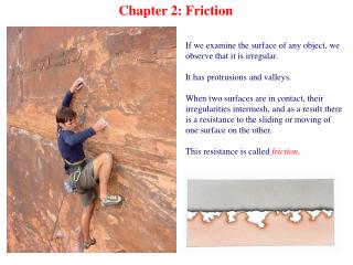 Chapter 2: Friction