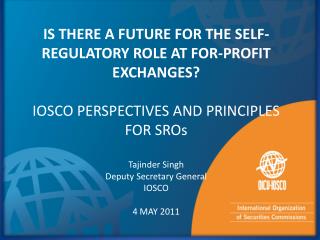 IS THERE A FUTURE FOR THE SELF- REGULATORY ROLE AT FOR-PROFIT EXCHANGES?