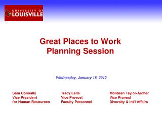 Great Places to Work Planning Session