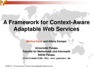 A Framework for Context-Aware Adaptable Web Services