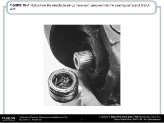 FIGURE 16–4 Always mark the original location of U-joints before disassembly.