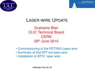 Laser-wire Update