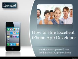 Hire Mobile Application Developer – iPhone, iPad, Android,