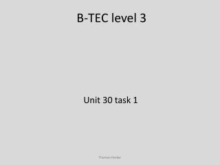B-TEC level 3