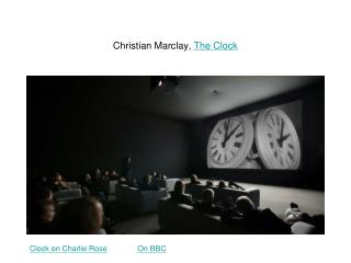 Christian Marclay, The Clock