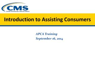 Introduction to Assisting Consumers