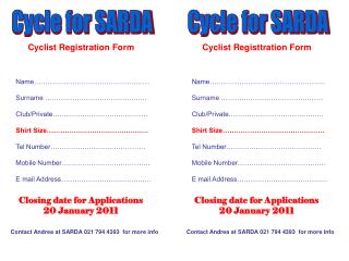Cycle for SARDA