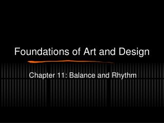Foundations of Art and Design