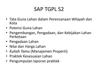 SAP TGPL S2