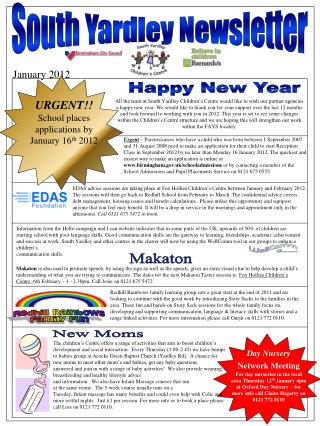 South Yardley Newsletter