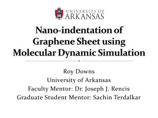 Nano-indentation of Graphene Sheet using Molecular Dynamic Simulation
