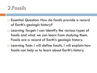 2.Fossils