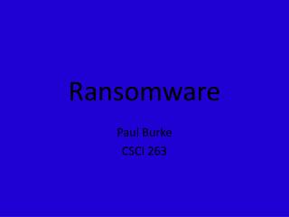 Ransomware