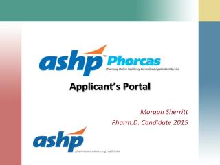 Applicant’s Portal
