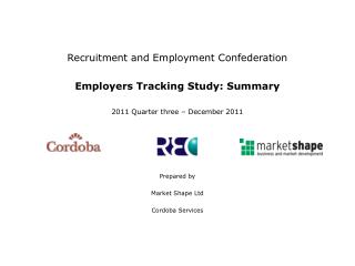 Recruitment and Employment Confederation Employers Tracking Study: Summary