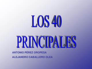 LOS 40 PRINCIPALES