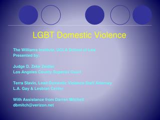 LGBT Domestic Violence