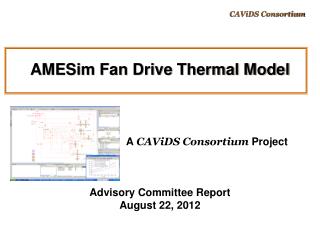 AMESim Fan Drive Thermal Model