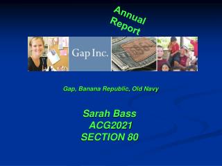 Gap, Banana Republic, Old Navy Sarah Bass ACG2021 SECTION 80