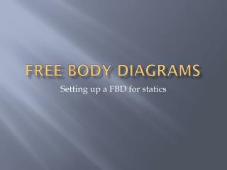 Free Body Diagrams