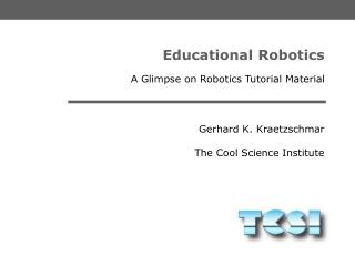 Educational Robotics