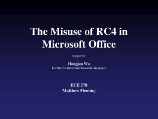 Microsoft Office Overview