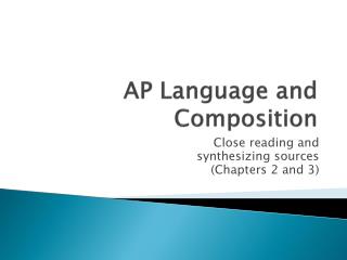 AP Language and Composition