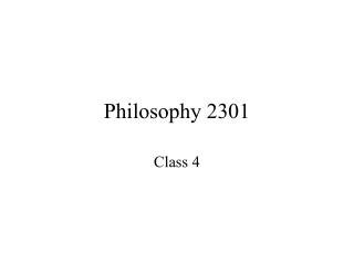 Philosophy 2301