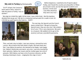 My visit in Turkey by Emmanuelle