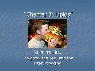 “Chapter 3: Lipids”
