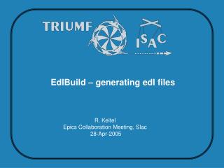 EdlBuild – generating edl files