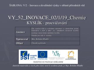 VY_52_INOVACE_02/1/19_Chemie