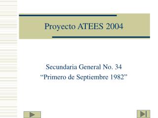 Proyecto ATEES 2004