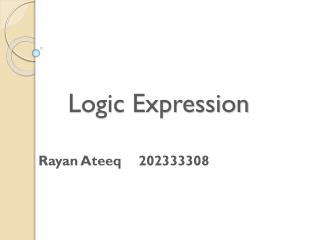 Logic Expression