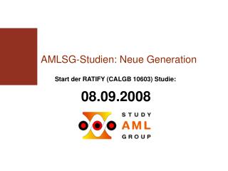 AMLSG-Studien: Neue Generation