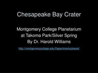 Chesapeake Bay Crater