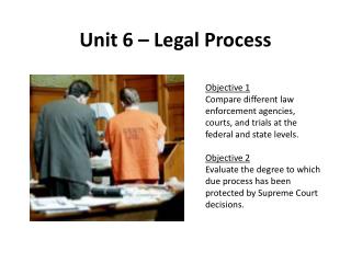 Unit 6 – Legal Process