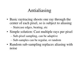 Antialiasing