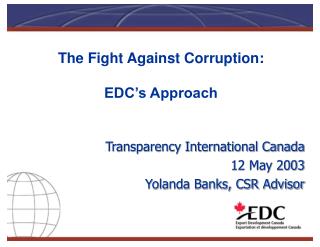 The Fight Against Corruption: EDC’s Approach