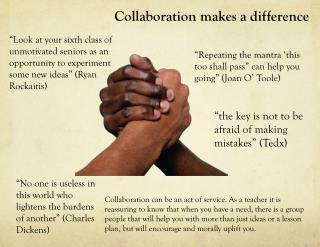 Collaboration makes a difference