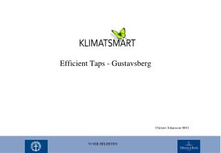 Efficient Taps - Gustavsberg